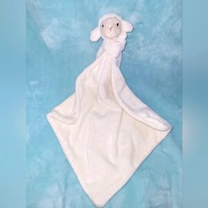 🐏 Jellycat Bashful Lamb Cream Plush Lovey Nunu Mini 13" Baby Security Blanket